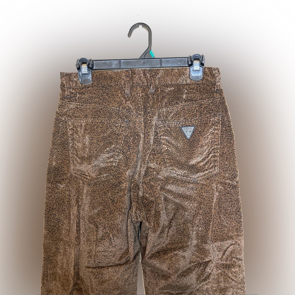 Guess Vintage High Waist Leopard Jeans Size 31 Large